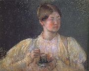 Mary Cassatt Hot chocolate oil painting reproduction